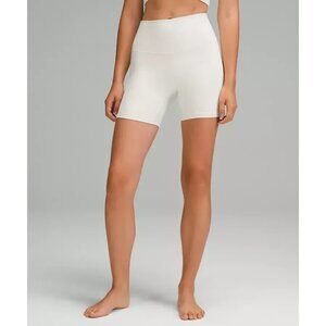 Lululemon Align High-Rise Short 6" White Stretchy Comfort Womens Size 20 Yoga